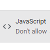 Scroll down and click JavaScript