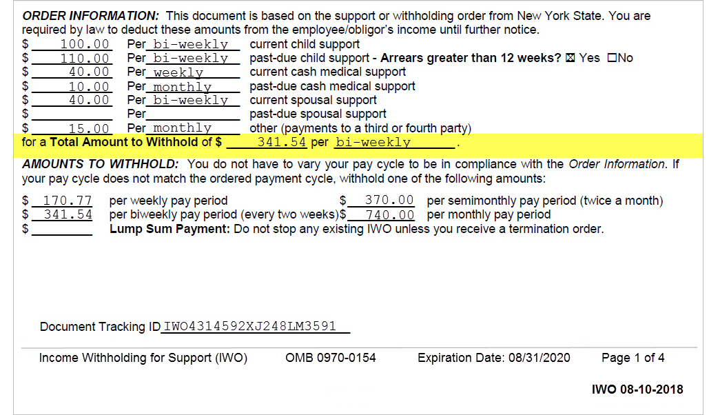 Proof Of Child Support Payments Letter from www.childsupport.ny.gov